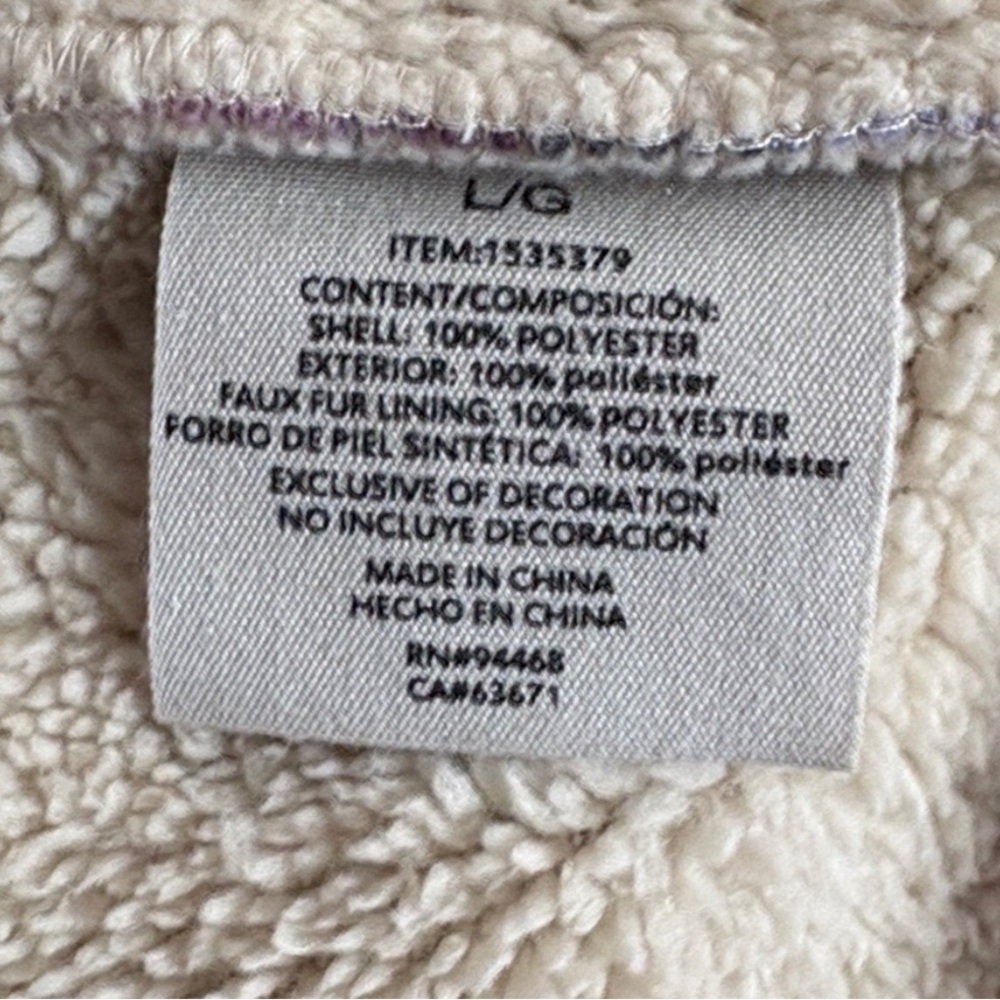NWOT SAGE LADIES SHERPA PLAID BUTTON DOWN SHACKET SIZE LARGE - Picture 9 of 9